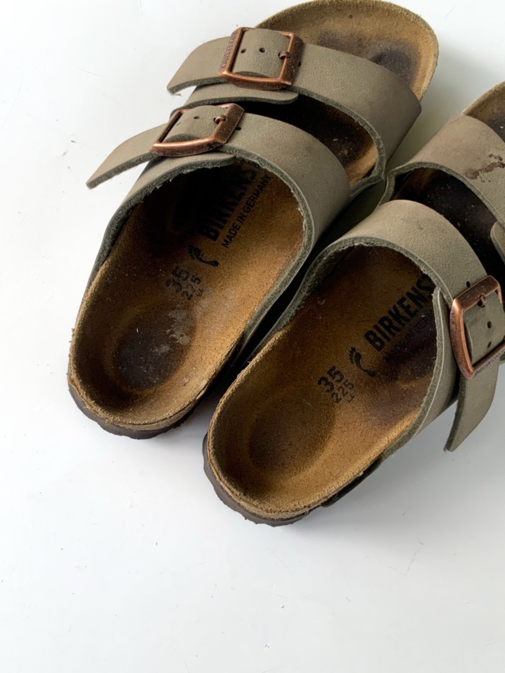 Birkenstock Slide Buckle Sandals Size 35 L4 - Picture 2 of 4